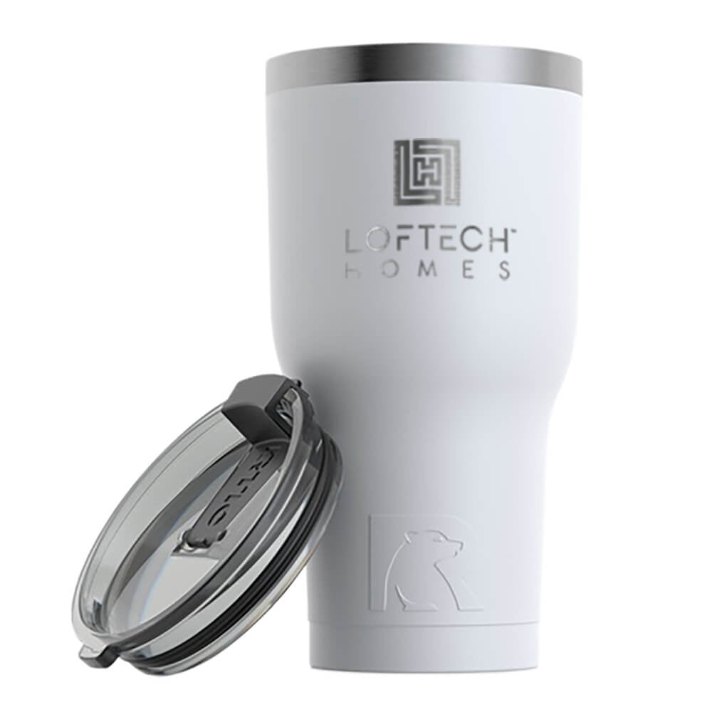 RTIC Tumbler, White 30oz