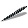 Waterman Black Sea Silver Trim Carene Ballpoint Pen with Blue Ink