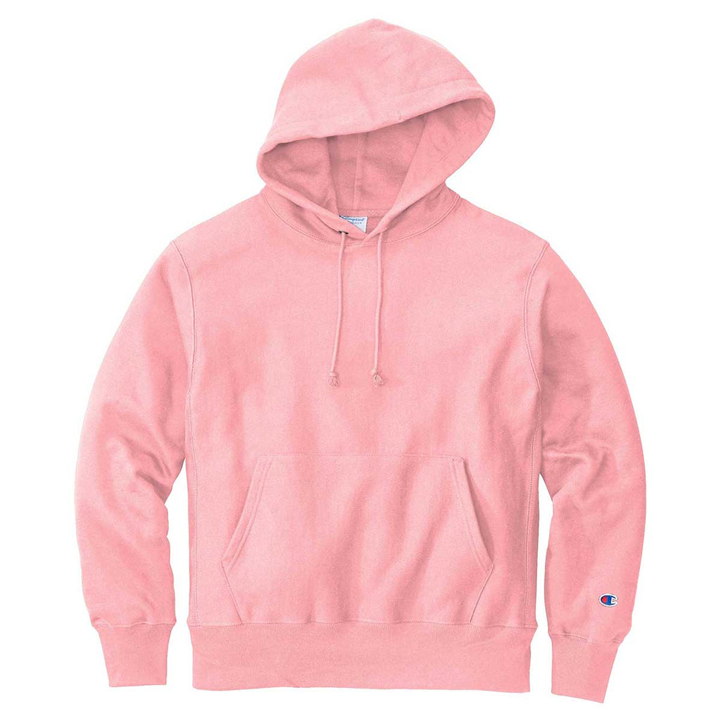 Men\'s Weave Pink Candy Hooded Reverse Sweatshirt Champion