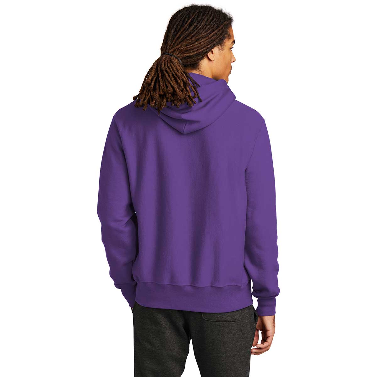 Champion Reverse Weave Hooded Sweatshirt Purple S