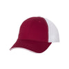 Valucap Maroon/White Sandwich Trucker Cap