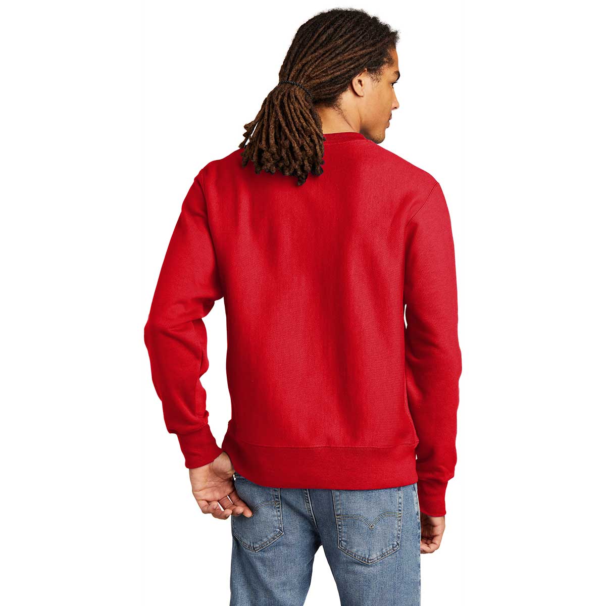 Champion Men s Red Reverse Weave Crewneck Sweatshirt