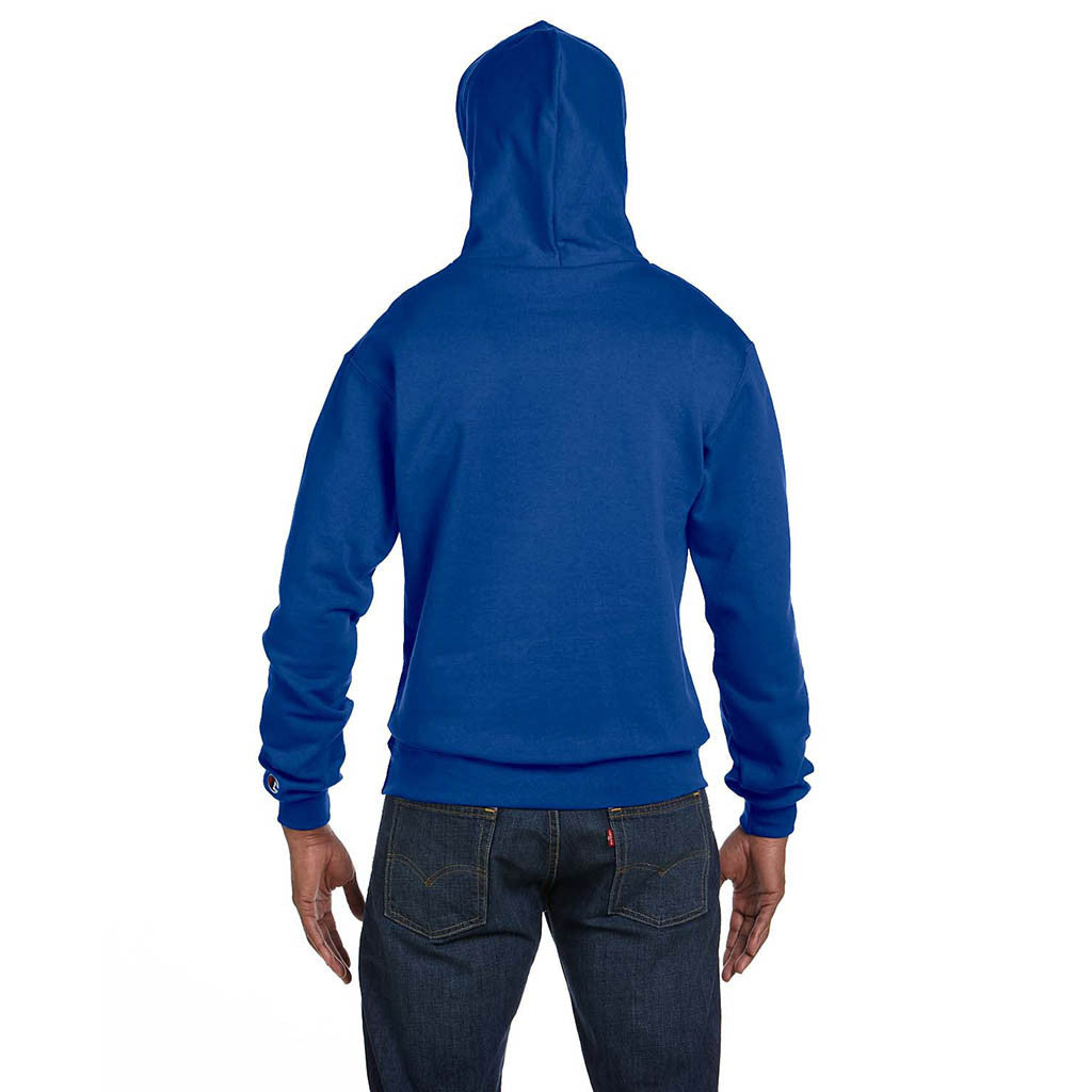 Logo-Embroidered Champion Royal Custom Men\'s Hoodie Blue | Sweatshirts