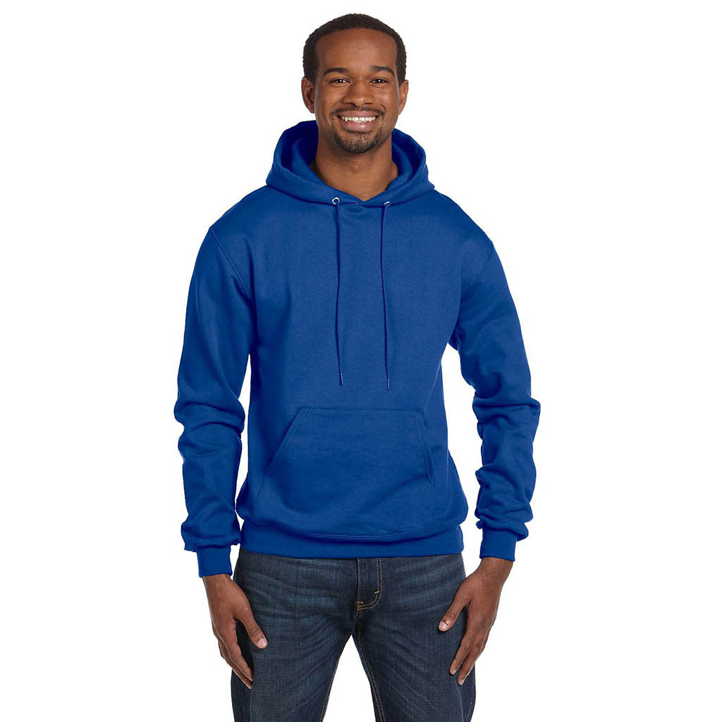 Hoodie Sweatshirts Logo-Embroidered Custom Royal Men\'s | Blue Champion