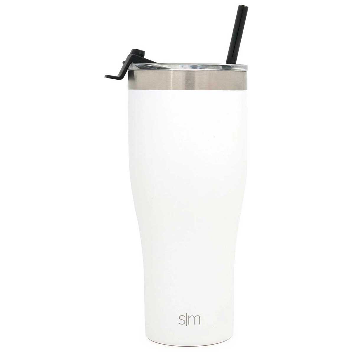 Simple Modern 40 oz Tumbler with Handle & Straw Lid Winter White