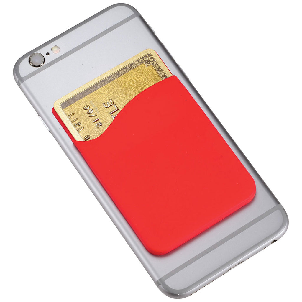 Bullet Red Magnetic Phone Mount with Silicone Wallet