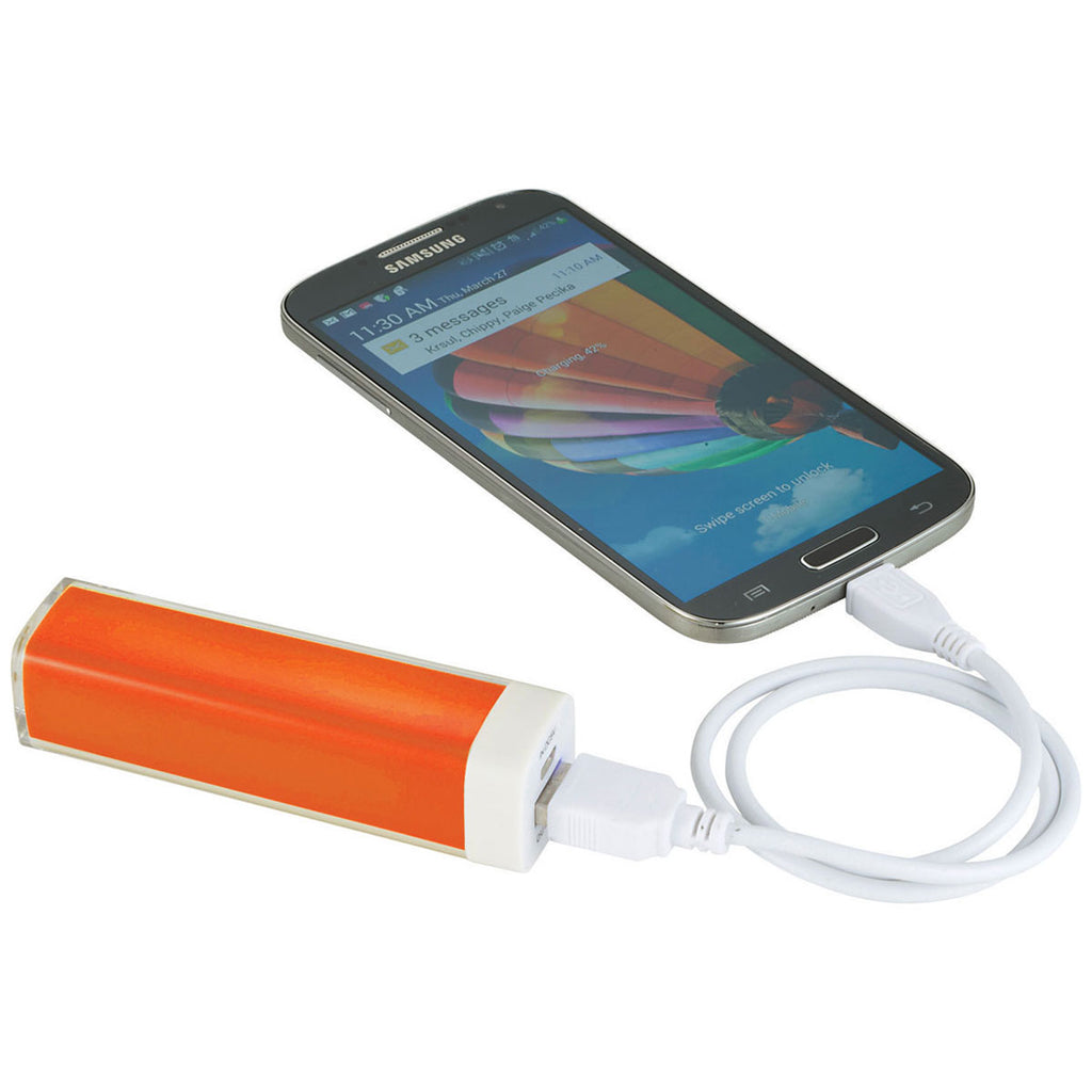 Bullet Orange Flash 2,200 mAh Power Bank