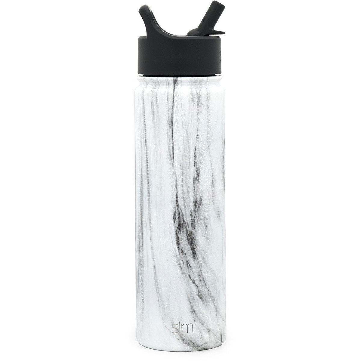 Simple Modern 22 oz Summit Water Bottle with Straw Carrara Marble