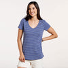 Toad & Co. Women's Blueberry Stripe Marley Short Sleeve Tee