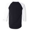 Champion Men's Black/White Three-Quarter Raglan Sleeve Baseball T-Shirt