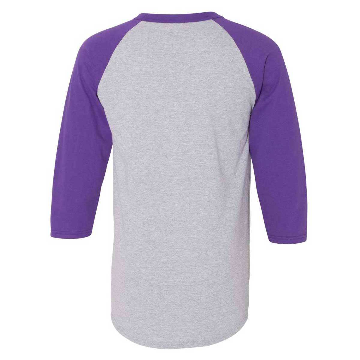 Men's Nike Gray/Purple Tampa Bay Rays Cooperstown Collection Vintage  Tri-Blend 3/4-Sleeve Raglan T-Shirt