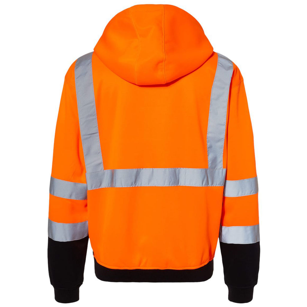 ML Kishigo Men's Orange Hi-Vis Hooded Sweatshirt