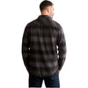 Timberland Men's Kittery Stripe Black Woodfort Mid-Weight Flannel Shirt