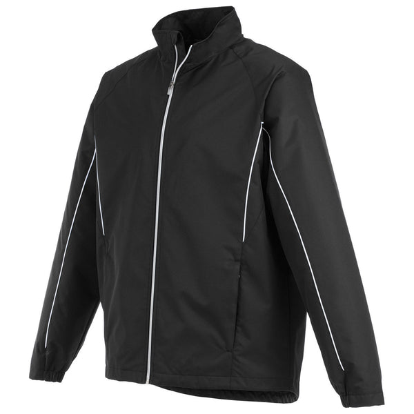 Elevate Men's Black/White Elgon Track Jacket