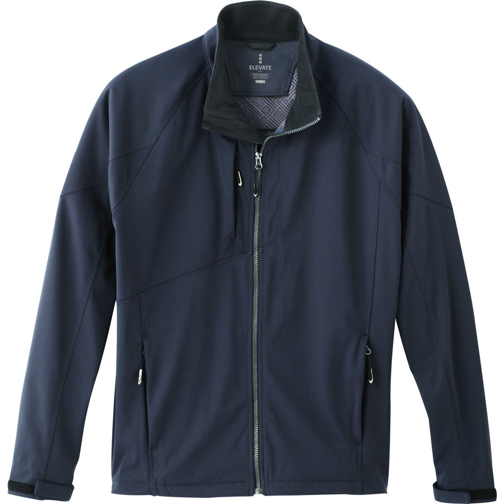 Elevate Men's Navy Tunari Softshell Jacket