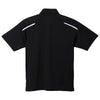 Elevate Men's Black/White Nyos Short Sleeve Polo