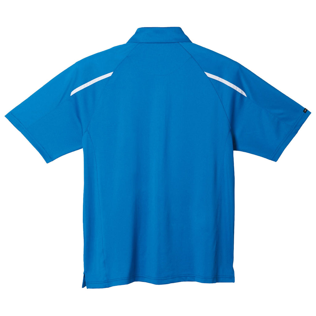 Elevate Men's Olympic Blue/White Nyos Short Sleeve Polo