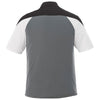 Elevate Men's Steel Grey/Black/White Vesta Short Sleeve Polo