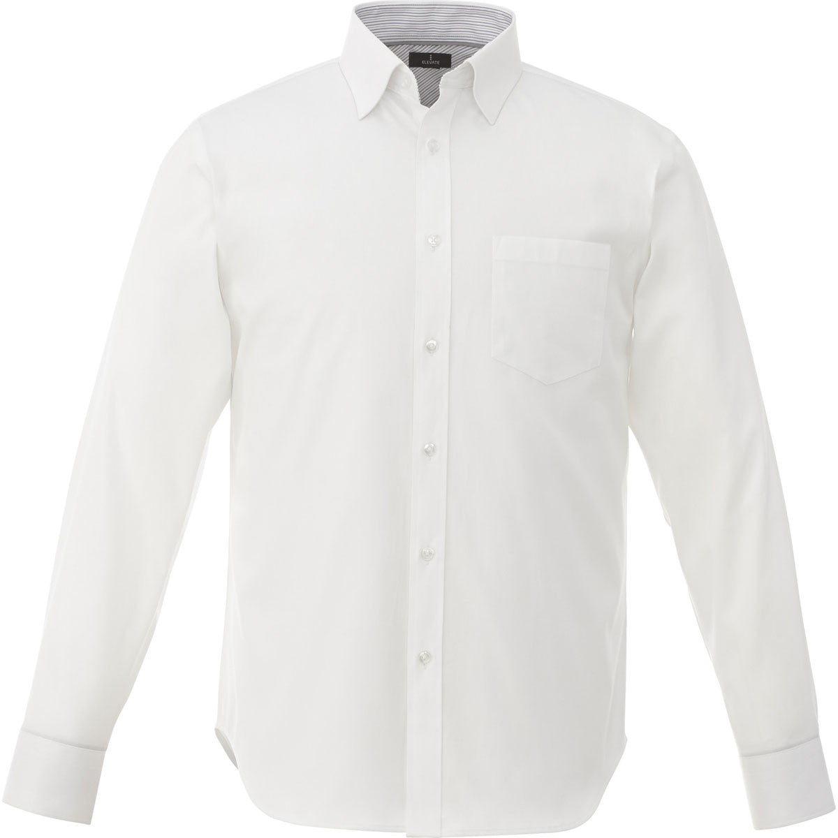 Elevate Men's White Cromwell Long Sleeve Shirt