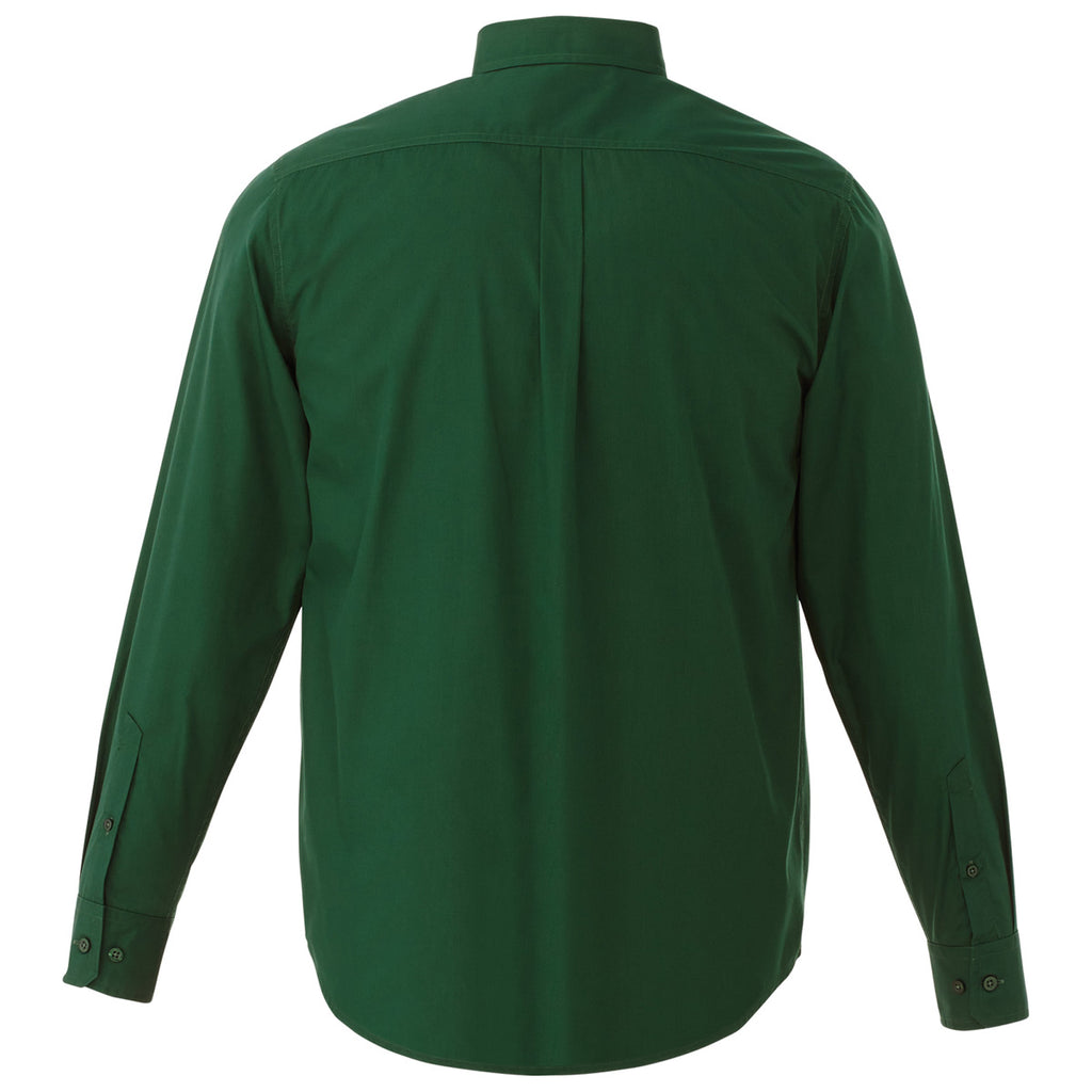 Elevate Men's Forest Green Preston Long Sleeve Shirt Tall