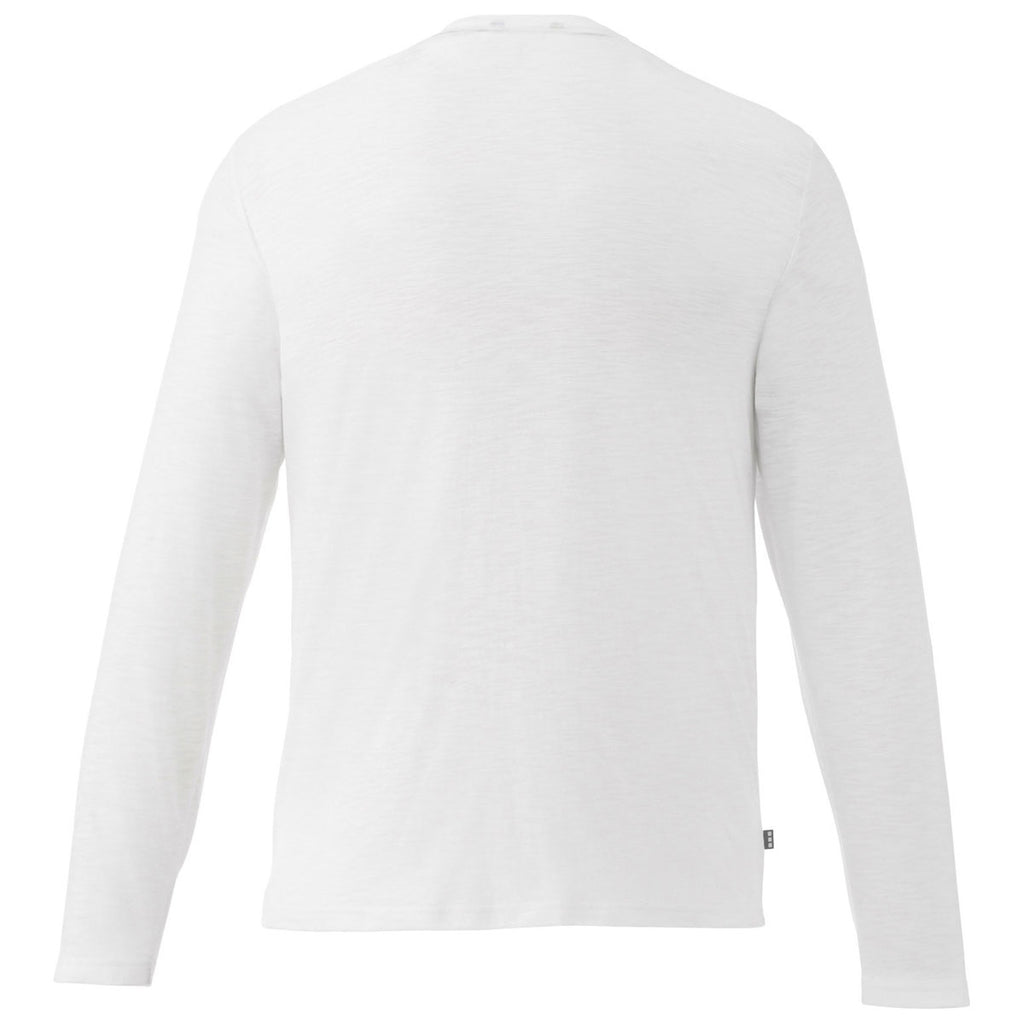 Elevate Men's White Holt Long Sleeve Tee