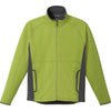 Elevate Men's Dark Citron Green Ferno Bonded Knit Jacket