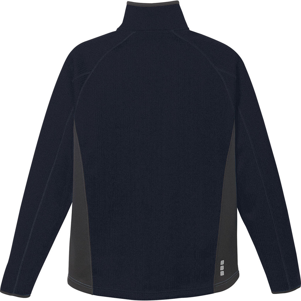 Elevate Men's Navy Ferno Bonded Knit Jacket