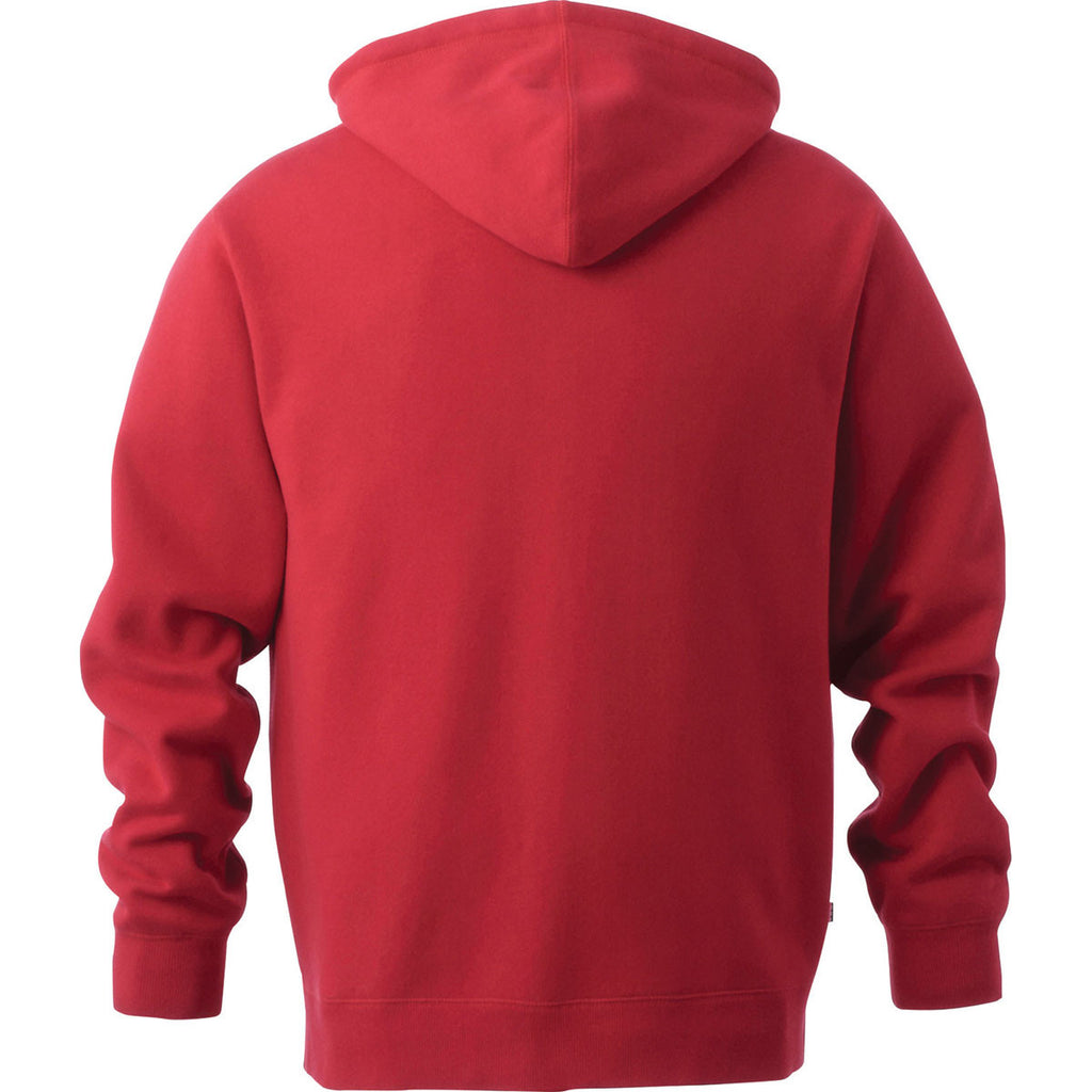 Elevate Men's Team Red Huron Fleece Full Zip Hoodie