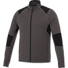 Elevate Men's Heather Dark Charcoal Jaya Knit Jacket