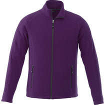 Elevate Men's Dark Plum Rixford Polyfleece Jacket