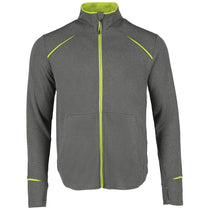 Elevate Men's Hi-Liter Green/Heather Charcoal Tamarack Full Zip Jacket