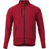 Elevate Men's Vintage Red Panorama Hybrid Knit Jacket