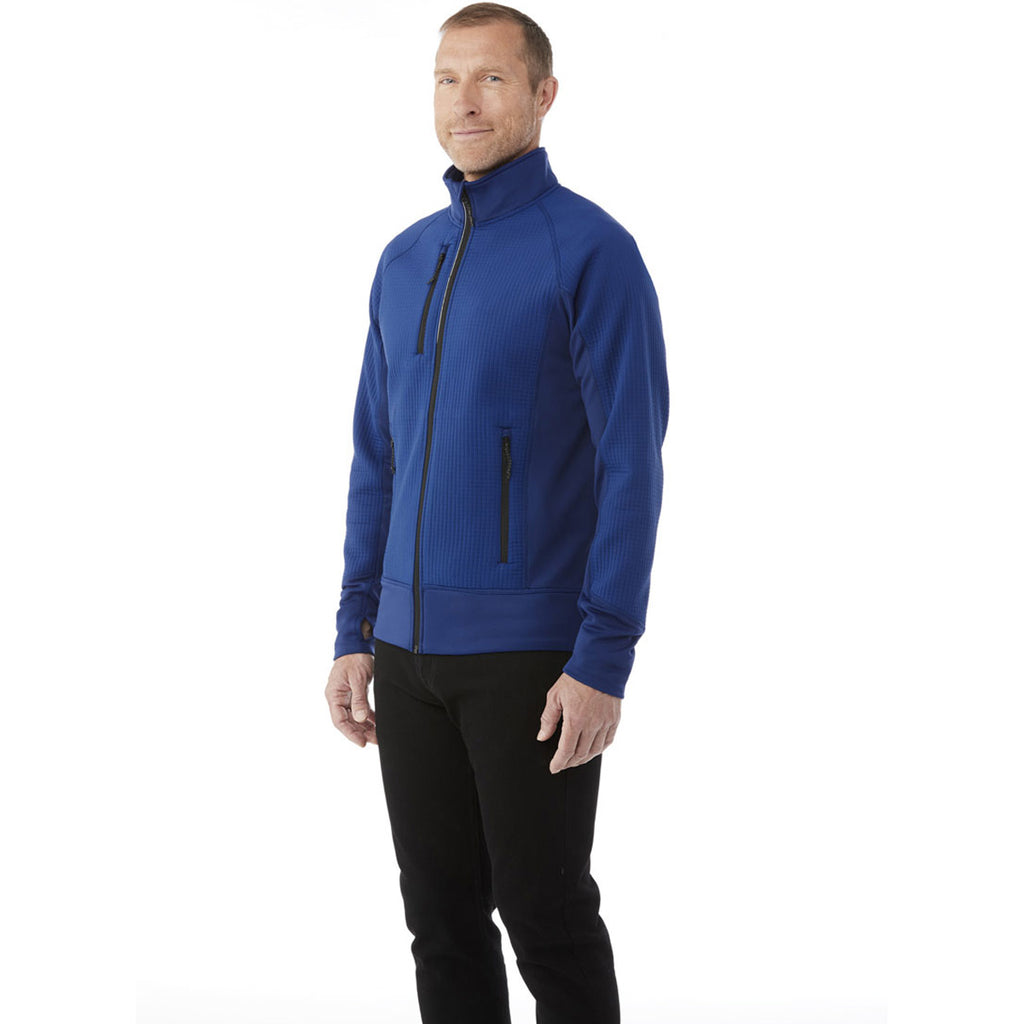 Elevate Men's Metro Blue Panorama Hybrid Knit Jacket