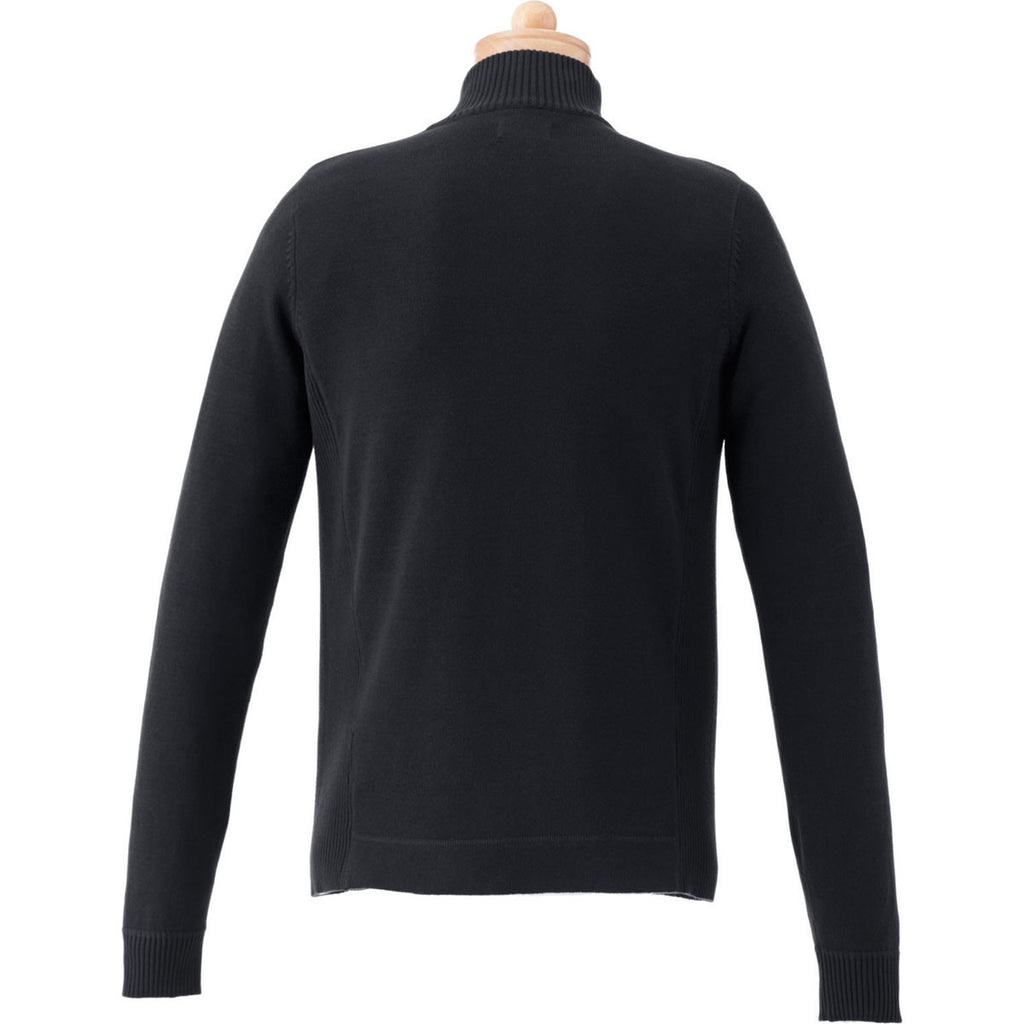 Elevate Men's Black Lockhart Full Zip Sweater