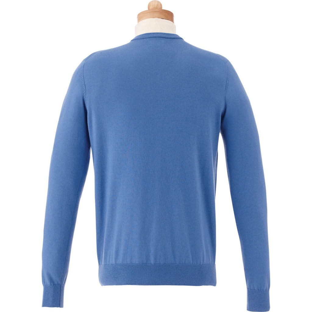 Elevate Men's China Blue Osborn V-Neck Sweater