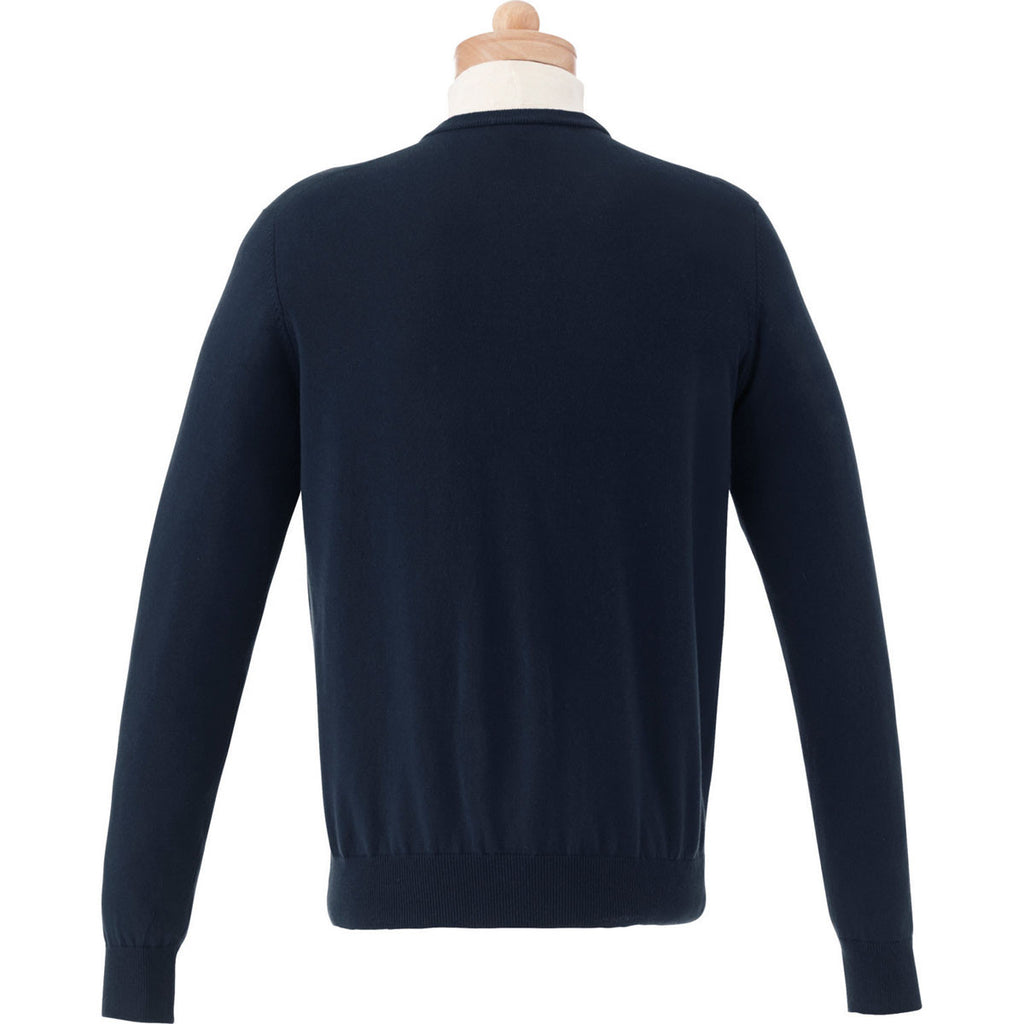 Elevate Men's Navy Osborn V-Neck Sweater