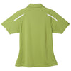 Elevate Women's Dark Citron Green/White Nyos Short Sleeve Polo