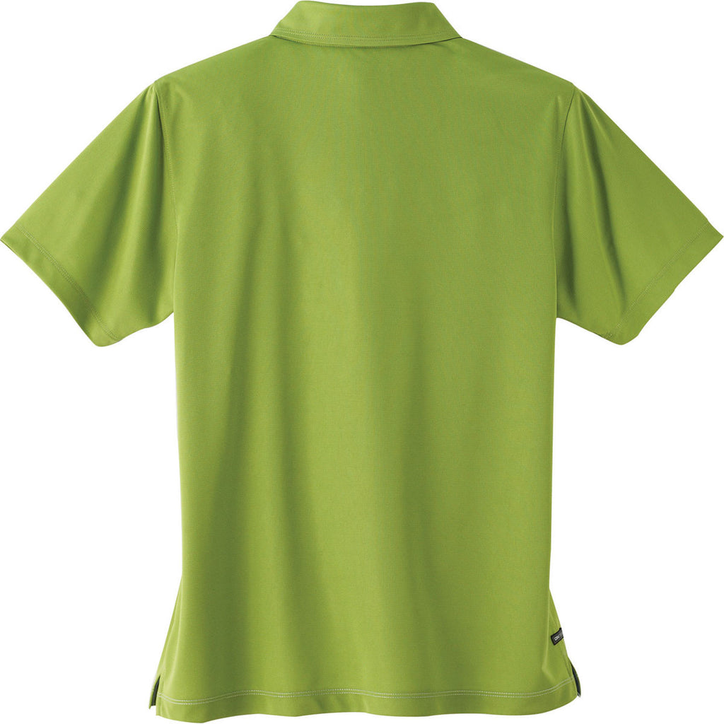 Elevate Women's Dark Citron Green Dunlay Short Sleeve Polo