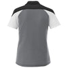 Elevate Women's Steel Grey/Black/White Vesta Short Sleeve Polo