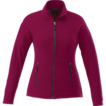 Elevate Women's Maroon Rixford Polyfleece Jacket