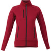 Elevate Women's Vintage Red Panorama Hybrid Knit Jacket