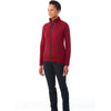 Elevate Women's Vintage Red Panorama Hybrid Knit Jacket