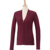 Elevate Women's Maroon Lockhart Full Zip Sweater