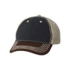 Outdoor Cap Navy/Khaki/Brown Washed Chino Cap with Contrast Stitching