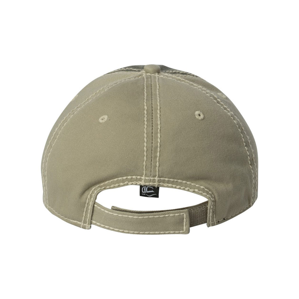 Outdoor Cap Olive/Khaki/Black Washed Chino Cap with Contrast Stitching