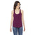 American Apparel Women's Triblend Cranberry Racerback Tank