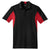 Sport-Tek Men's Black/ True Red Tall Side Blocked Micropique Sport-Wick Polo