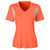 Team 365 Women's Sport Orange Short-Sleeve Athletic V-Neck Tournament Jersey