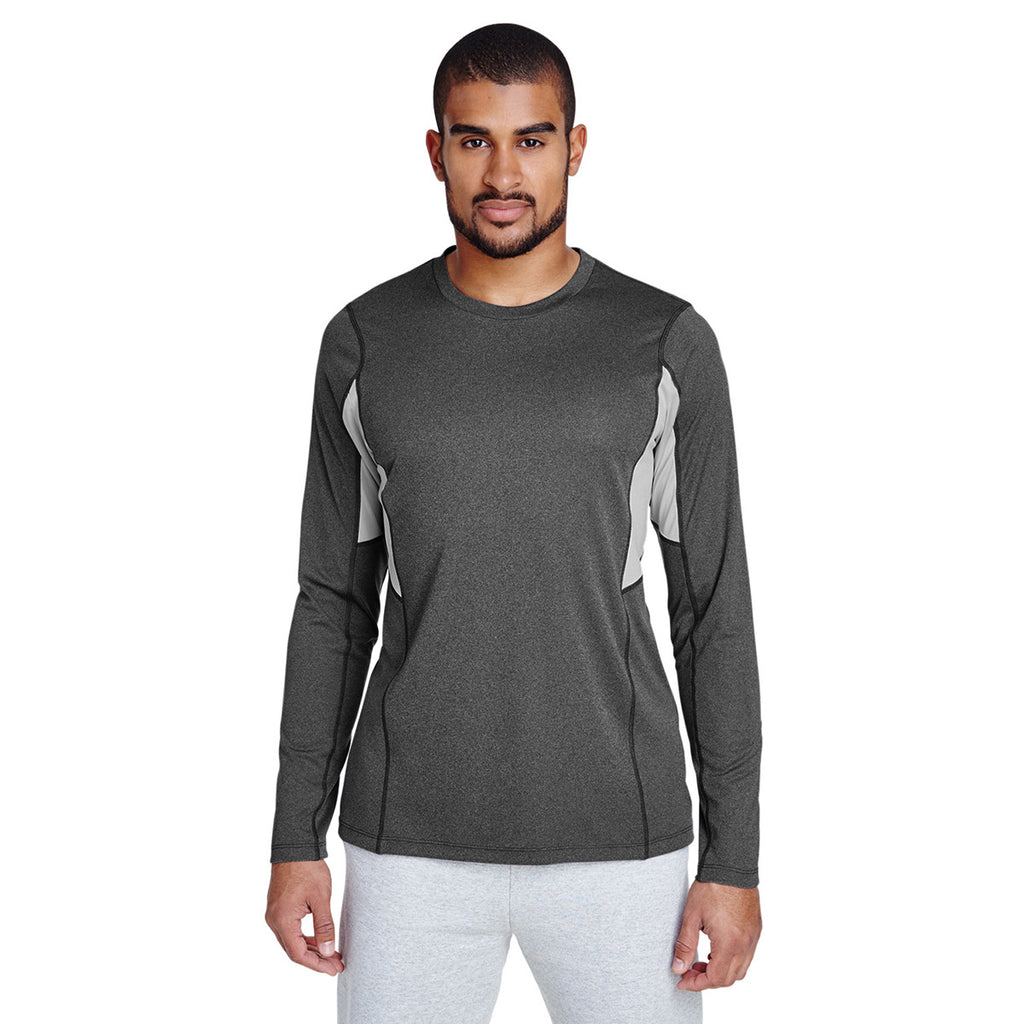 Team 365 Men's Dark Grey Heather Excel Performance Warm-up