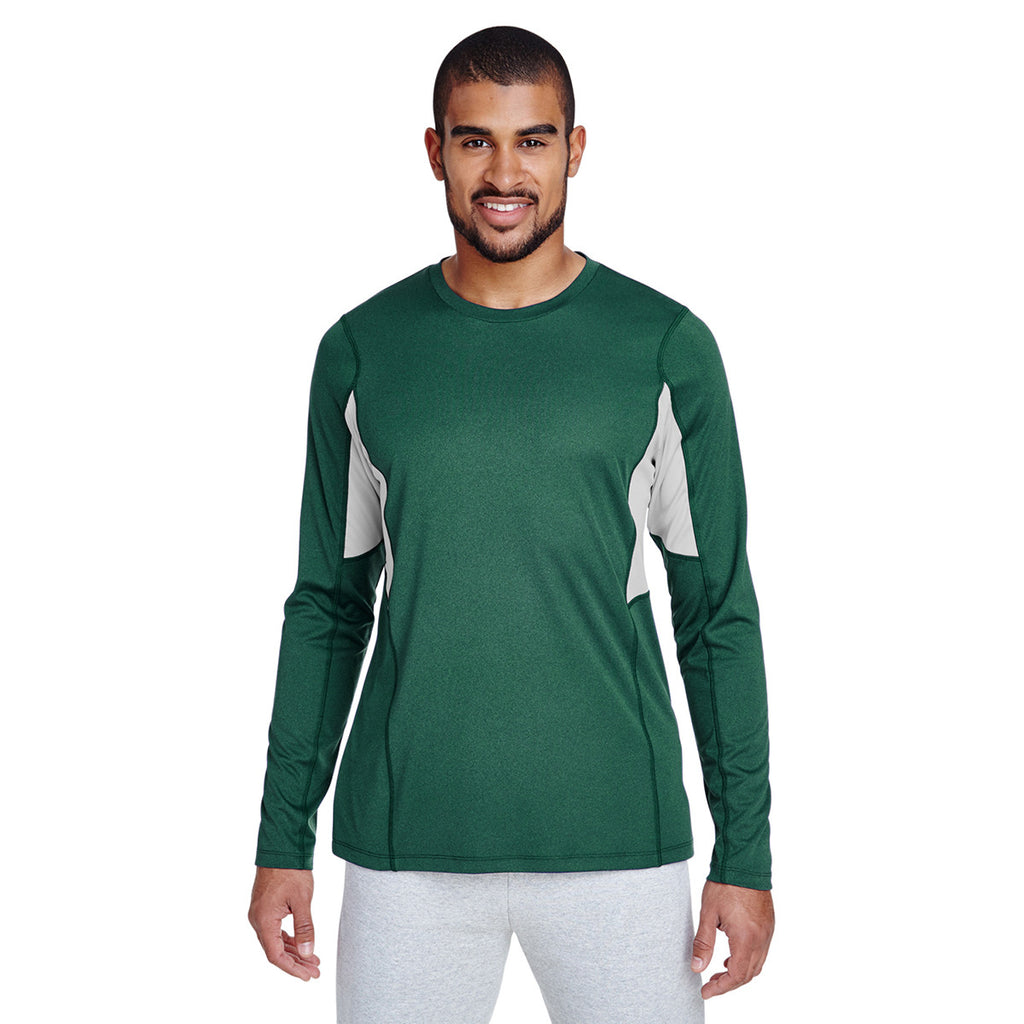 Team 365 Men's Sport Forest Heather Excel Performance Warm-up